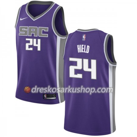Muški NBA Dres Sacramento Kings Buddy Hield 24 Nike 2017-18 Ljubičasta Swingman